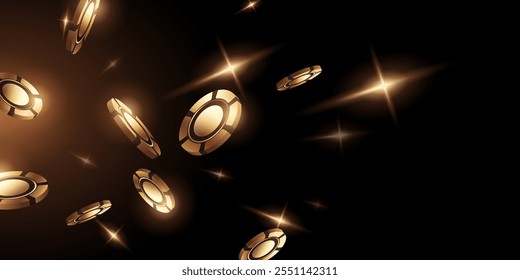casino background vector illustration for gambling poster banner elegant design
