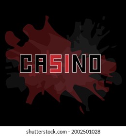 Casino banner. Casino background, cards on a dark background. Gambling, casino, Vegas Games Background. Casino Slot Games.
