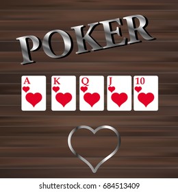 Casino Banner. Playing Cards. Poker