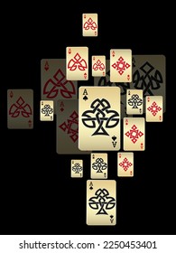 Casino banners. Inscription "Casino". Template for advertising parties, events in Vegas. The concept of winning or gambling. Vector illustration
