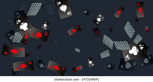 Casino banners. Template for advertising parties, events in Vegas. The concept of winning or gambling. Vector illustration