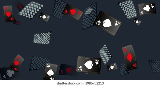 Casino banners. Template for advertising parties, events in Vegas. The concept of winning or gambling. Vector illustration