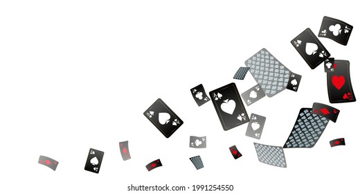 Casino banners. Template for advertising parties, events in Vegas. The concept of winning or gambling. Vector illustration