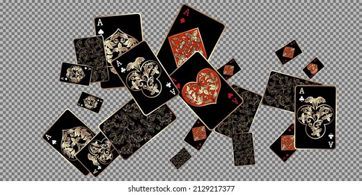 Casino banners. Template for advertising parties, events in Vegas. The concept of winning or gambling. Vector illustration