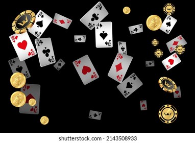 Casino banners. Template for advertising parties, events in Vegas. The concept of winning or gambling. Vector illustration
