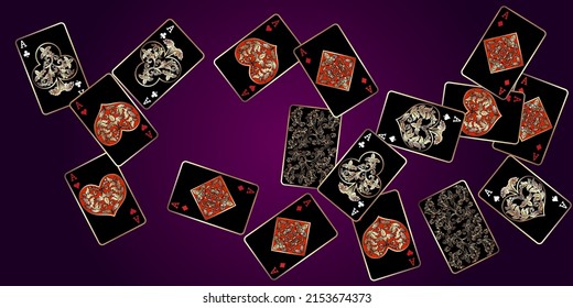 Casino banners. Template for advertising parties, events in Vegas. The concept of winning or gambling. Vector illustration
