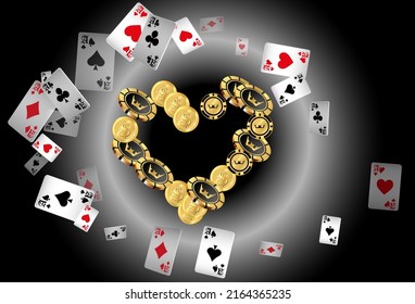 Casino banners. Template for advertising parties, events in Vegas. The concept of winning or gambling. Vector illustration