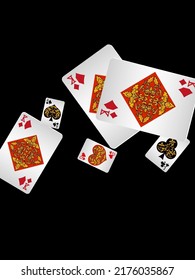 Casino banners. Template for advertising parties, events in Vegas. The concept of winning or gambling. Vector illustration