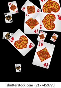 Casino banners. Template for advertising parties, events in Vegas. The concept of winning or gambling. Vector illustration
