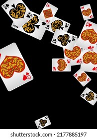 Casino banners. Template for advertising parties, events in Vegas. The concept of winning or gambling. Vector illustration

