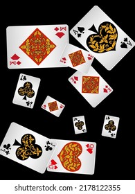 Casino banners. Template for advertising parties, events in Vegas. The concept of winning or gambling. Vector illustration
