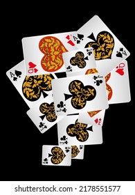 Casino banners. Template for advertising parties, events in Vegas. The concept of winning or gambling. Vector illustration