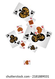 Casino banners. Template for advertising parties, events in Vegas. The concept of winning or gambling. Vector illustration
