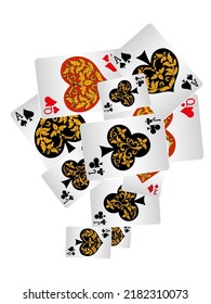 Casino banners. Template for advertising parties, events in Vegas. The concept of winning or gambling. Vector illustration
