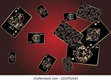 Casino banners. Template for advertising parties, events in Vegas. The concept of winning or gambling. Vector illustration

