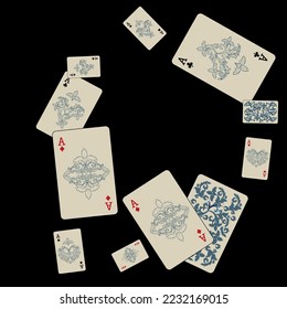 Casino banners. Template for advertising parties, events in Vegas. The concept of winning or gambling. Vector illustration
