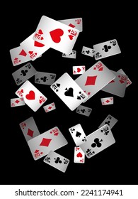 Casino banners. Template for advertising parties, events in Vegas. The concept of winning or gambling. Vector illustration
