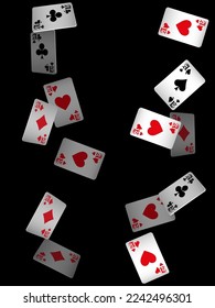 Casino banners. Template for advertising parties, events in Vegas. The concept of winning or gambling. Vector illustration
