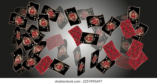 Casino banners. Template for advertising parties, events in Vegas. The concept of winning or gambling. Vector illustration