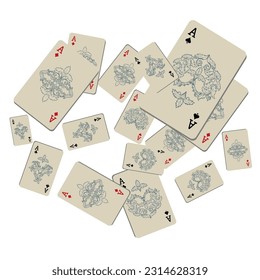 Casino banners. Template for advertising parties, events in Vegas. The concept of winning or gambling. Vector illustration