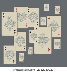 Casino banners. Template for advertising parties, events in Vegas. The concept of winning or gambling. Vector illustration

