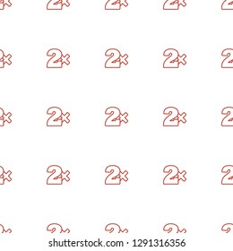 Casino bet icon pattern seamless white background. Editable outline Casino bet icon. Casino bet icon pattern for web and mobile.