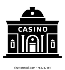 Casino building icon. Simple illustration of casino building vector icon for web