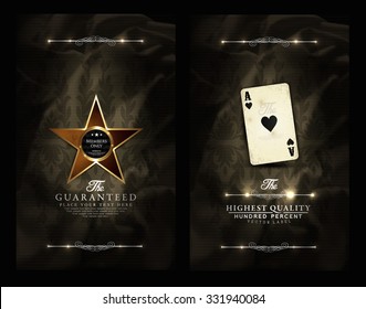 casino card collection-elegant-vintage