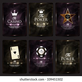 Casino card design collection-poker-casino-vip-ace