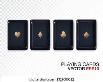 Casino card design collection-vintage style- elegant-poker-vip - Vector