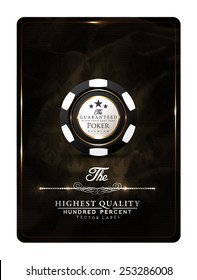 Casino card design vintage elegant poker VIP