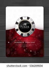 Casino card design, vintage style