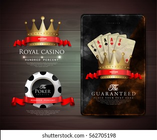 Casino card design - vintage style