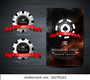 Casino card design - vintage style