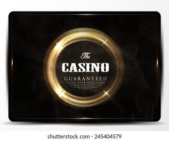 Casino card design-elegant-vintage-vector-retro