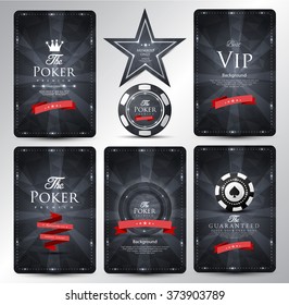 Casino card design-Vintage style-elegant