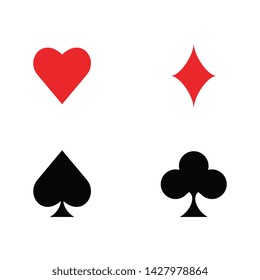Casino card icon template vector illustration design