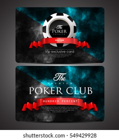 Casino card set - vintage style