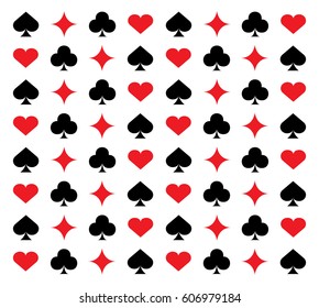 Casino card sign pattern