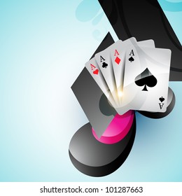 casino card vector design art