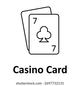 Casino Card Vector icon which can easily modify or edit
