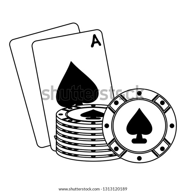 Black and white casino clip art free