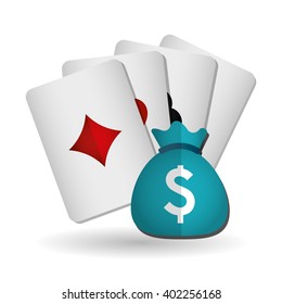 casino  cards design , vector illustration