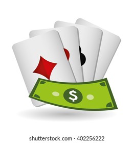 casino  cards design , vector illustration