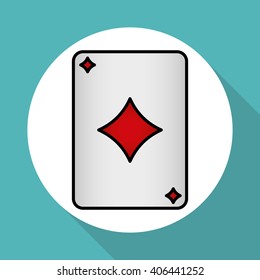 casino  cards design , vector illustration
