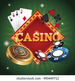 Casino and Cards of Poker design