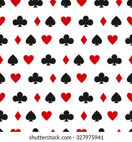 casino cards seamless background