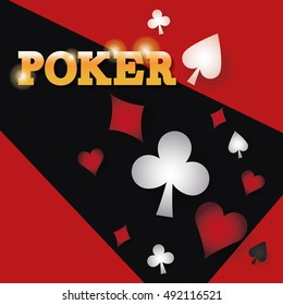 Casino and Cards symbols of Poker design