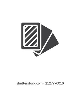Casino cards vector icon. filled flat sign for mobile concept and web design. Playing cards glyph icon. Symbol, logo illustration. Vector graphics