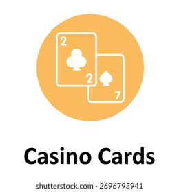 Casino Cards Vector icon which can easily modify or edit
